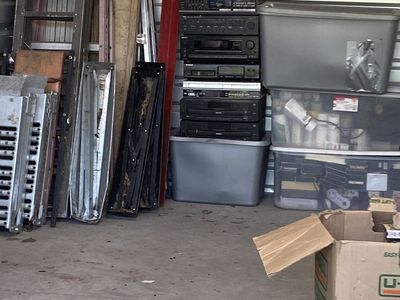 Older home stereo equipment/boom box speaker that pair with them