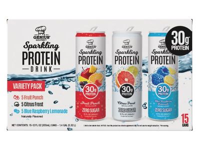 Genius Gourmet Sparkling Clear 30g Protein 12 fl. oz in 15-pack #103562