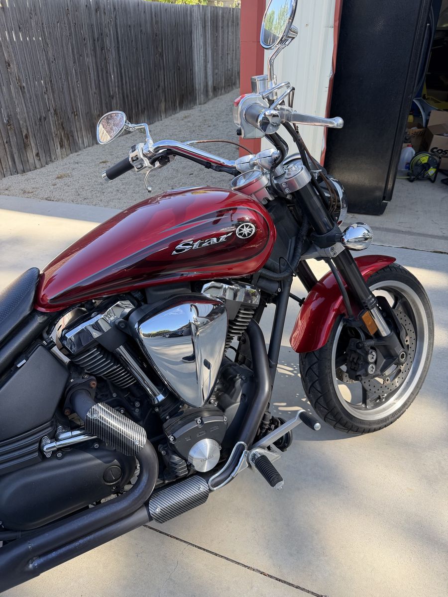 2008 Yamaha Road Star Warrior - Low Miles, Custom Exhaust Accents, Cruiser Motorcycle