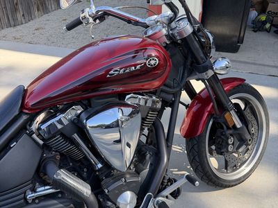 2008 Yamaha Road Star Warrior - Low Miles, Custom Exhaust Accents, Cruiser Motorcycle