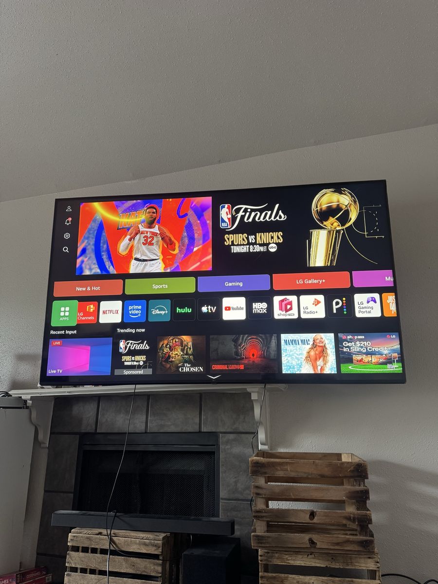 LG 75” TV + Wall Mount (Less than a year)