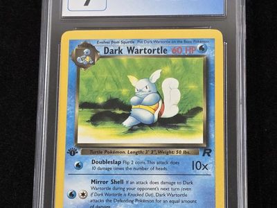 CGC 9 Dark Wartortle 1st Edition Team Rocket #46