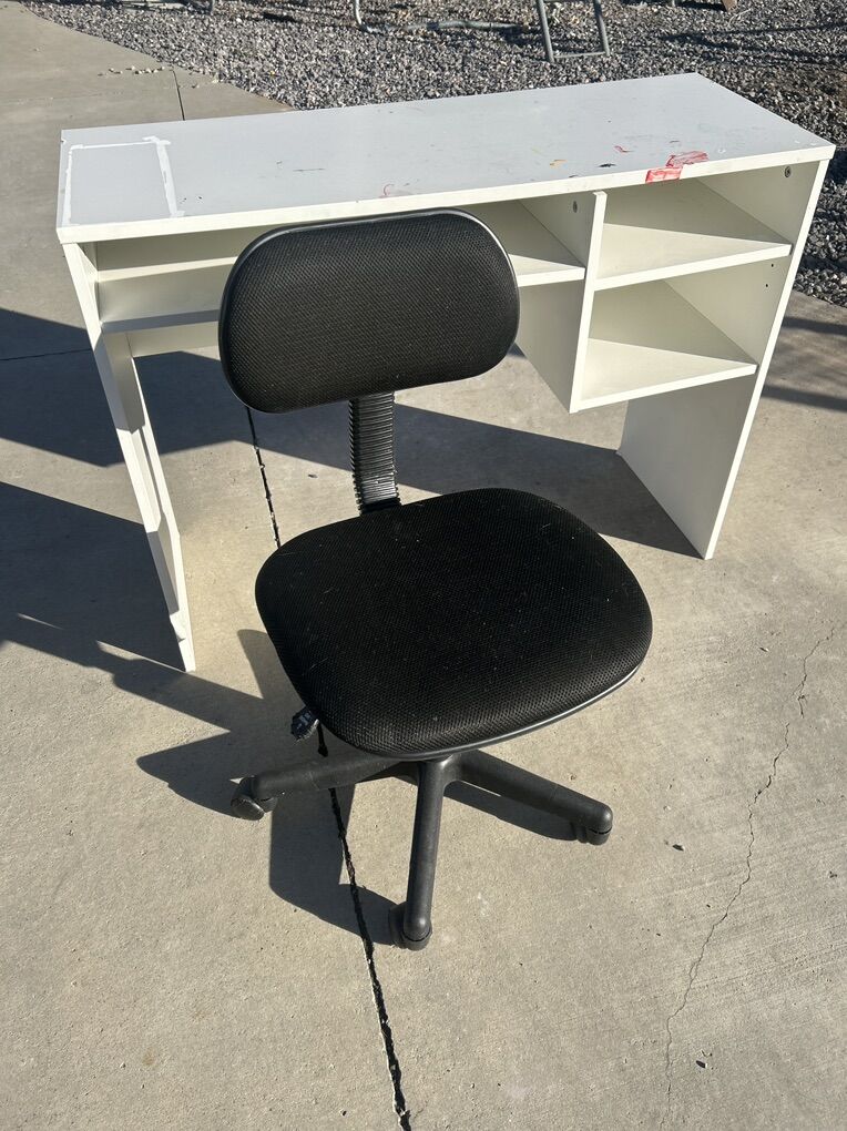 White desk