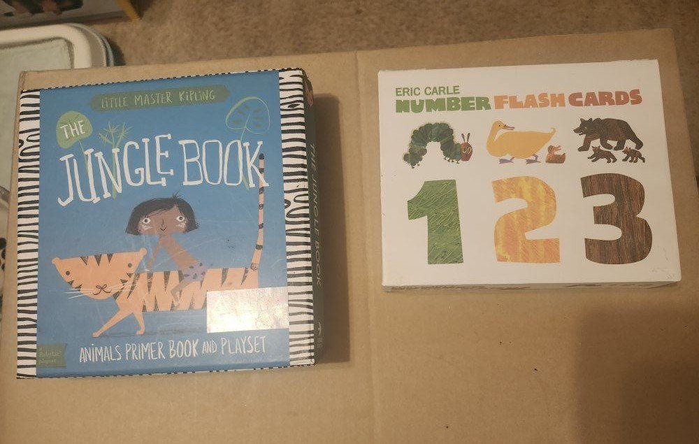 Educational Children's Kindergarten Learning library new in box.
 Games Bundle - Number Flash Cards and Puzzles 1 2 3 Eric Carle