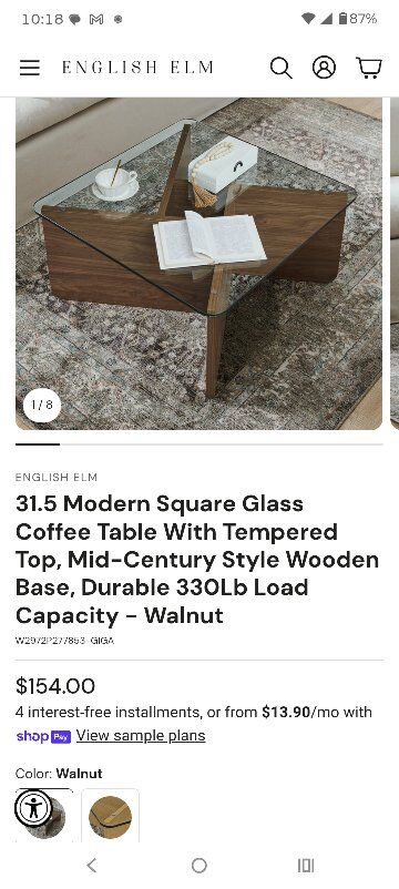 coffee table