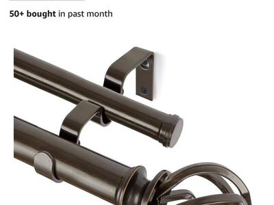 KAMANINA 1 Double Curtain Rod 36-72