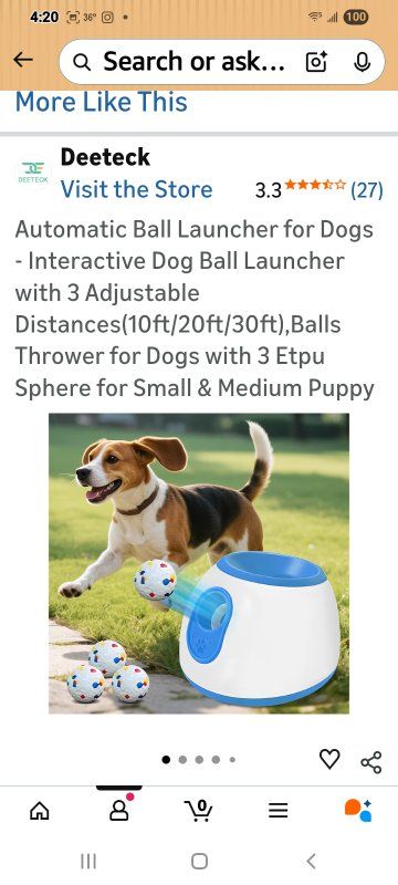 New in Box! Automotive Dog Ball Lancher