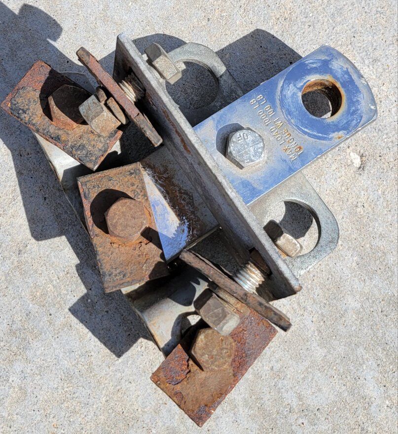 Bumper mounted trailer hitch