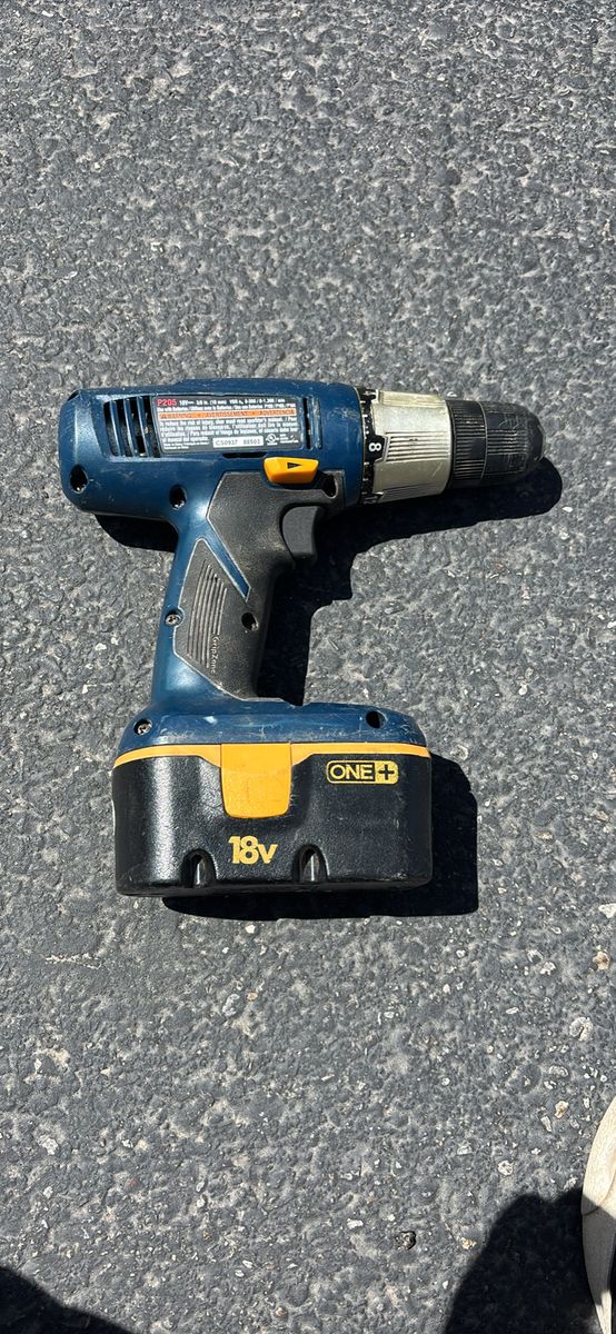 RYOBI One+ 18V Cordless Drill Driver - Blue/Yellow (Tool Only)