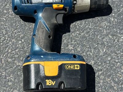RYOBI One+ 18V Cordless Drill Driver - Blue/Yellow (Tool Only)