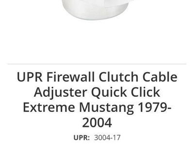 ford mustang firewall clutch cable adjuster