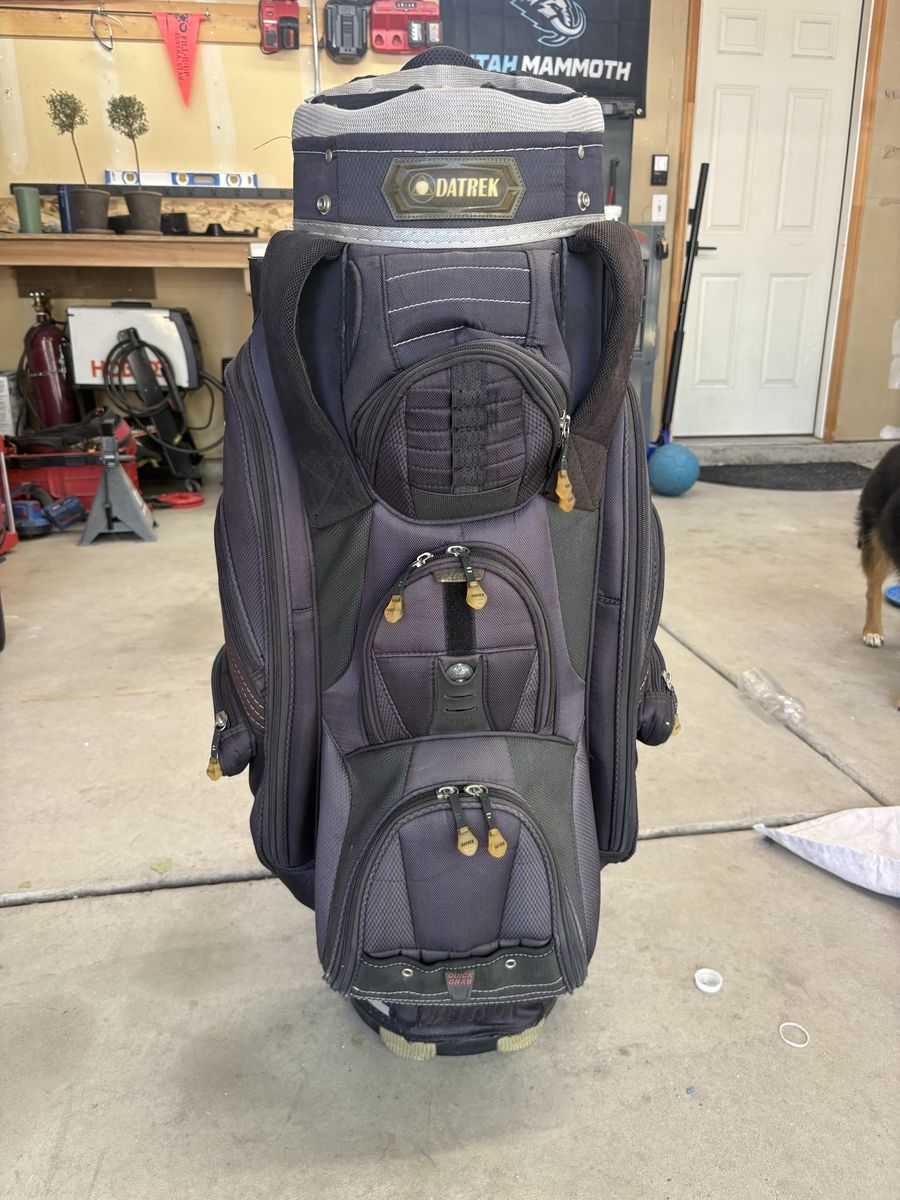 Datrek Golf Bag - Black/Grey, 14-Way Divider, Cart Bag