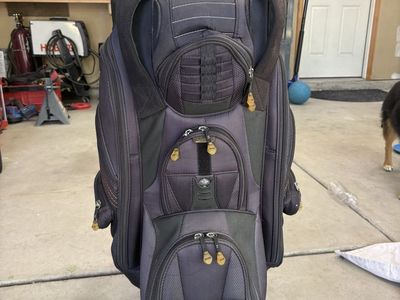Datrek Golf Bag - Black/Grey, 14-Way Divider, Cart Bag