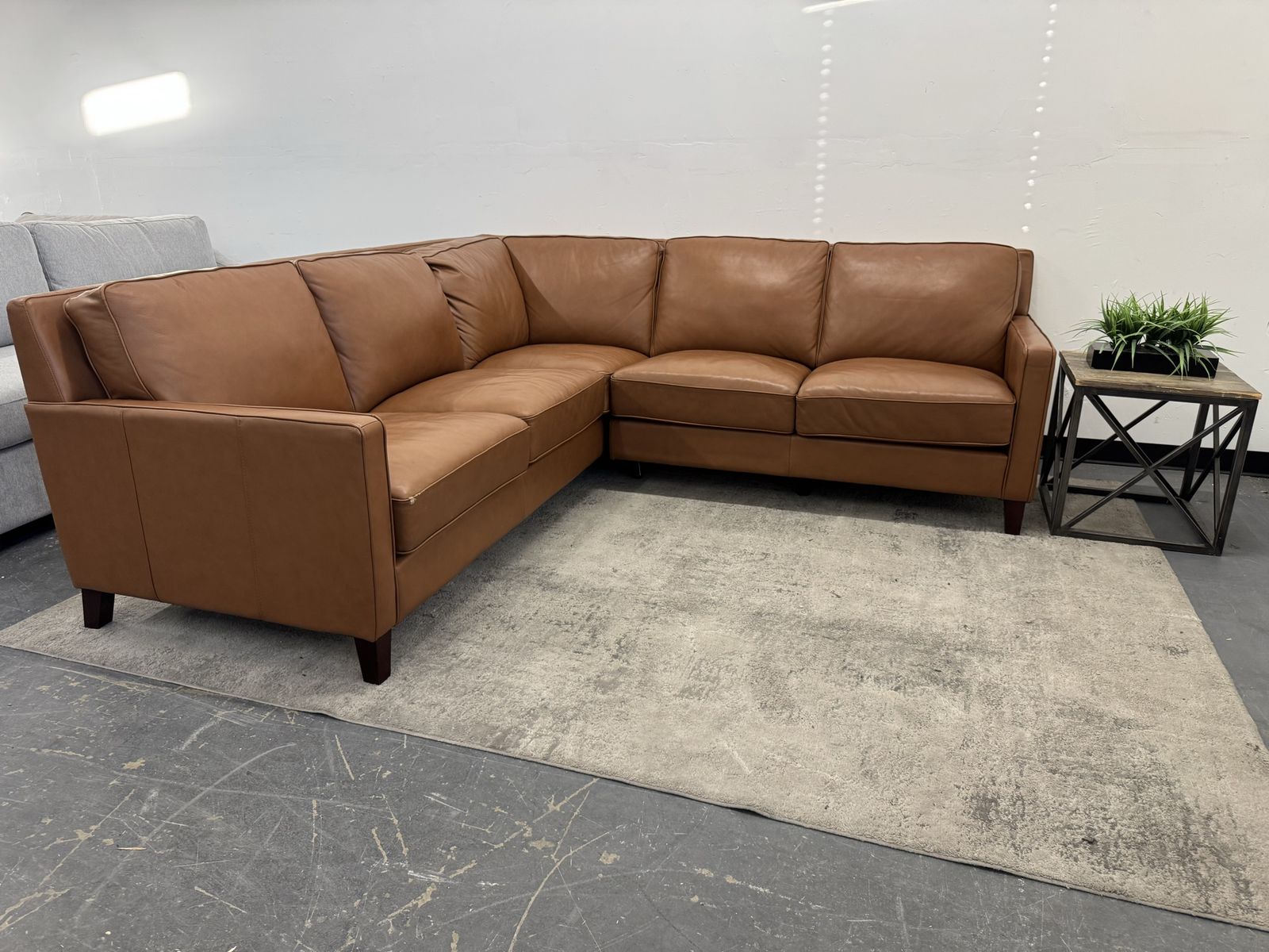 COSTCO WEST PARK LEATHER SECTIONAL SOFA COUCH