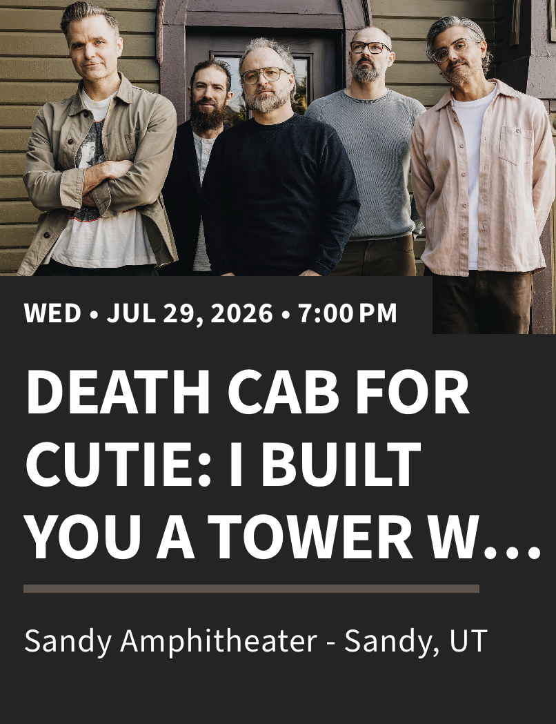 (2) Death Cab For Cutie Tickets - 7/29 Sandy Amp Seats
