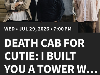 (2) Death Cab For Cutie Tickets - 7/29 Sandy Amp Seats