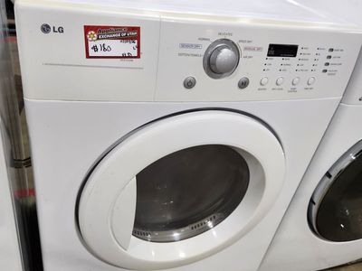 LG Electric Dryer - White, Front Load, Sensor Dry