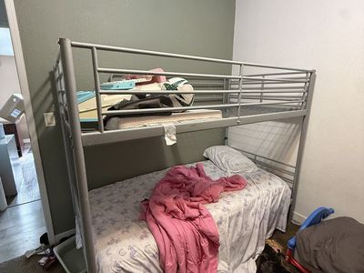 Metal twin over twin bunk bed