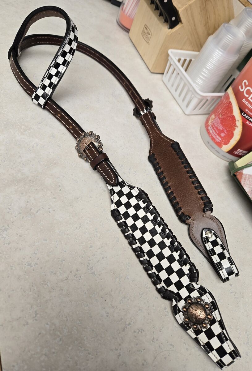 *Brand New* All Leather One Ear Headstall