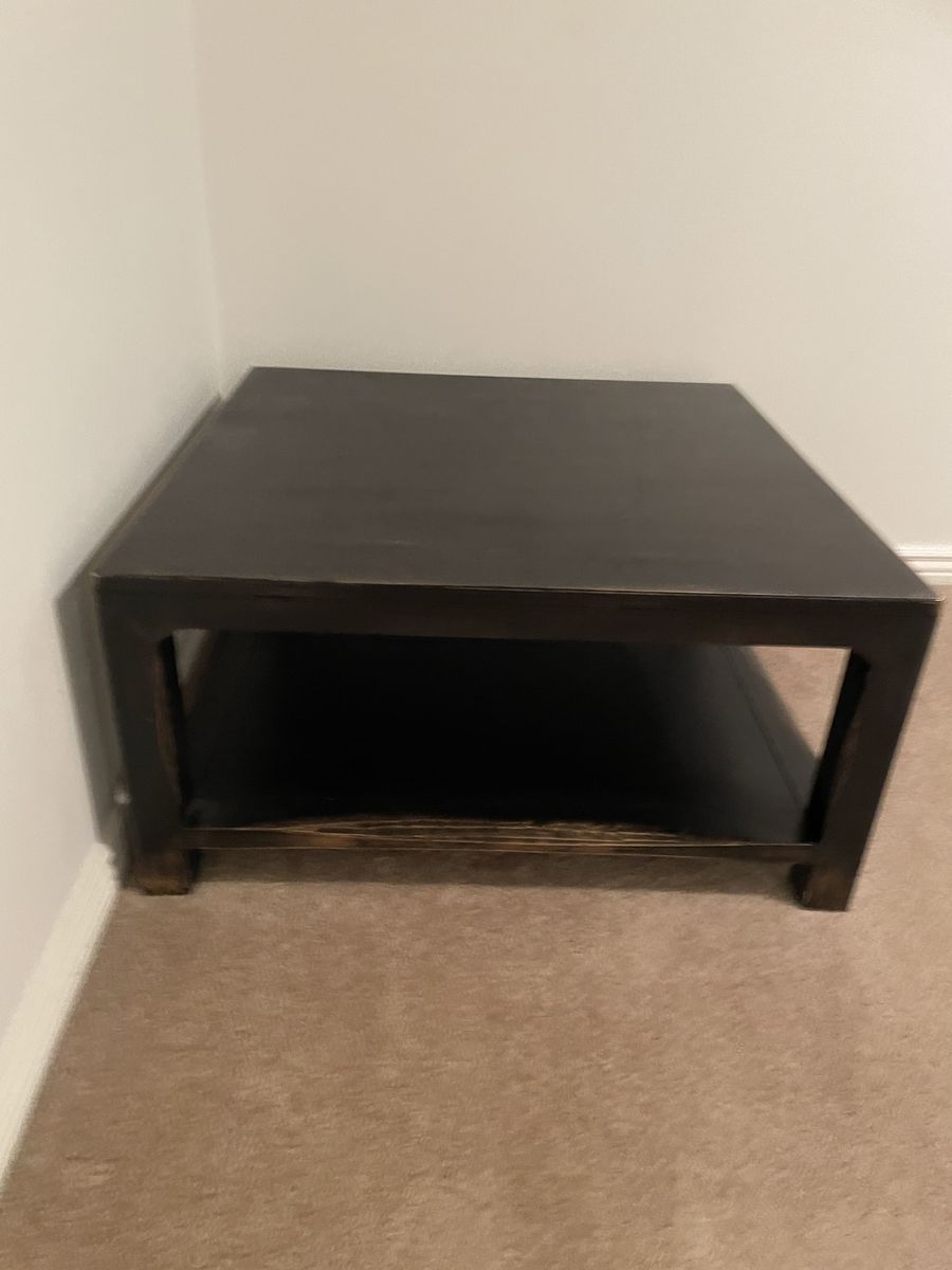 Pottery Barn Black coffee table