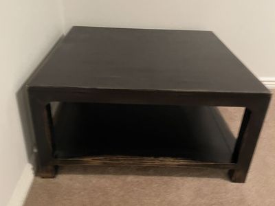 Pottery Barn Black coffee table