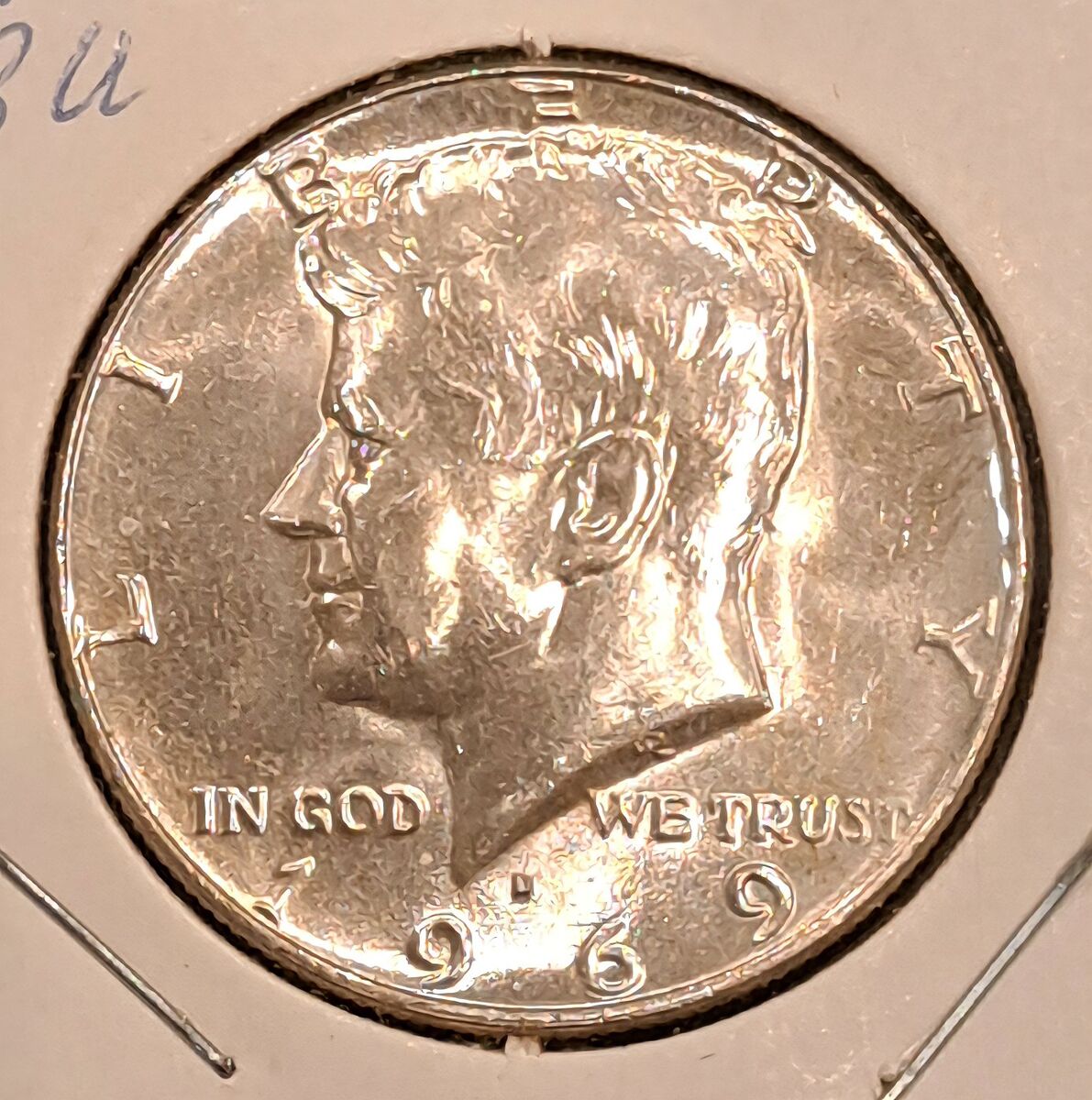 Uncirculated 1969 D 40% Silver Kennedy Half Dollar