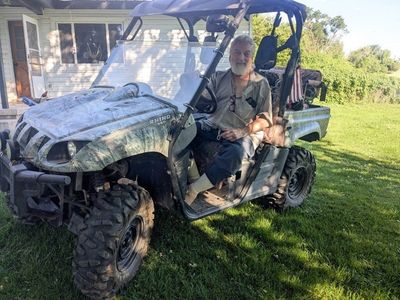 Yamaha Rhino 660 Side-by-Side UTV - Camouflage, Low Hours, Great Condition for Off-Road Adventures