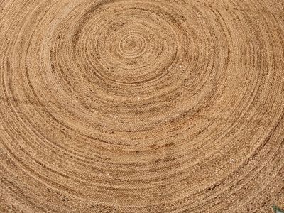 New 8x8 Round Jute Area Rug