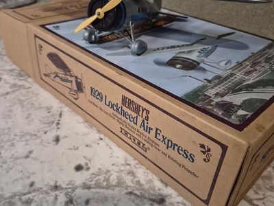 Vintage ERTL Hershey's 100th Anniversary 1929 Lockheed Air Express Diecast Bank