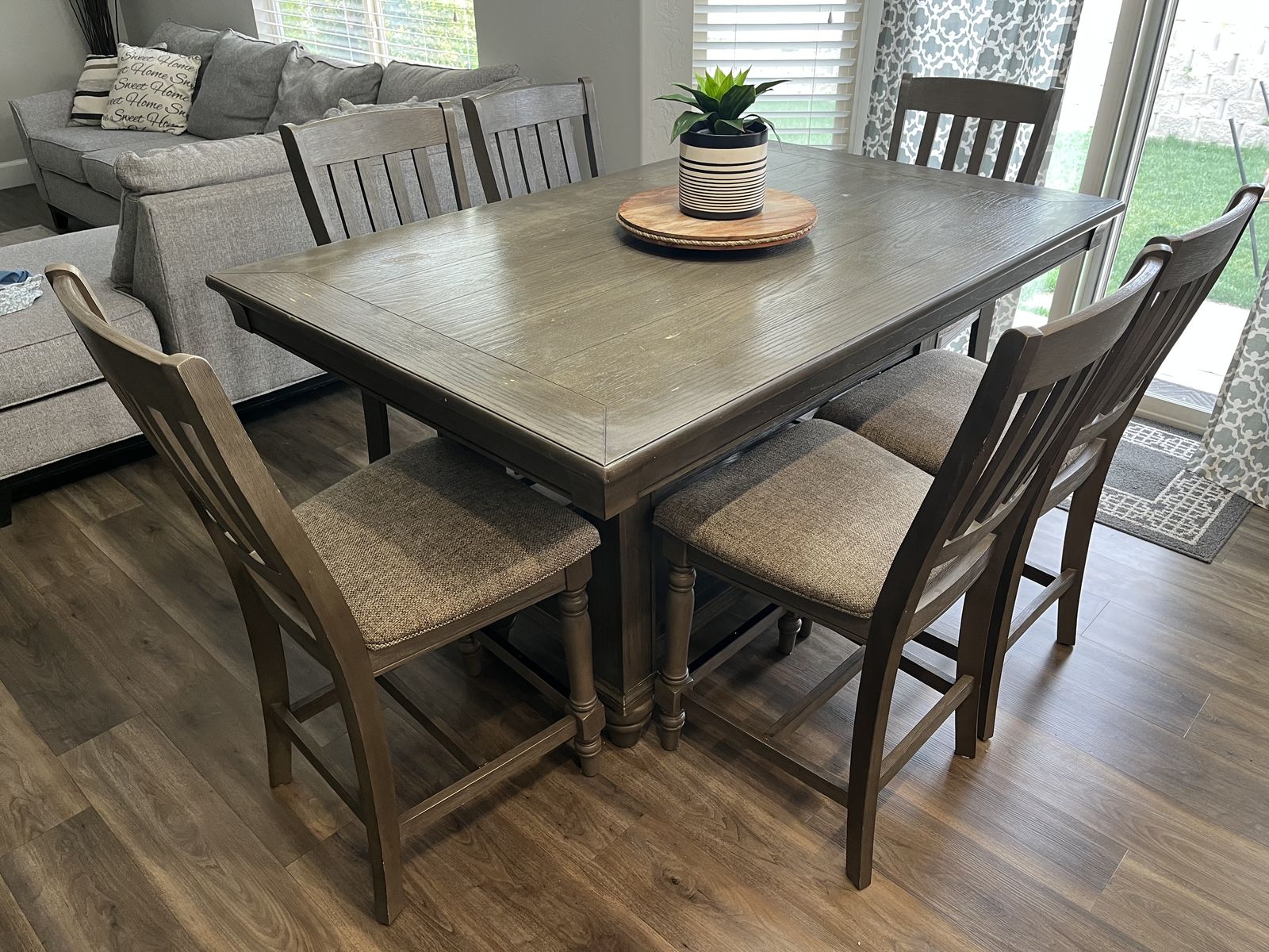 Counter height dining table