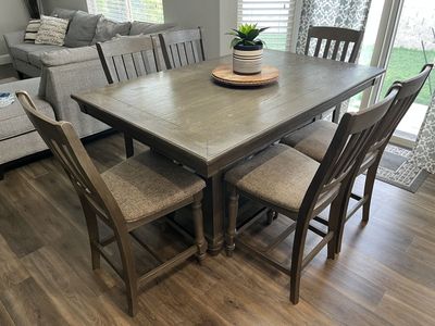 Counter height dining table