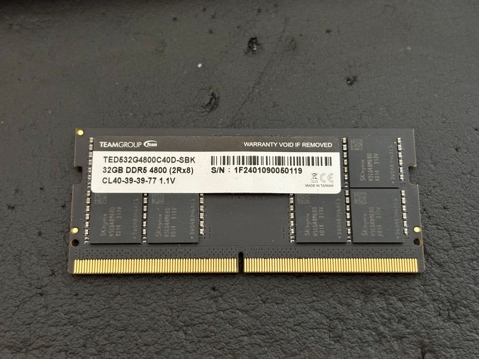 DDR5 SODIMM 32GB 4800 RAM TEAMGROUP