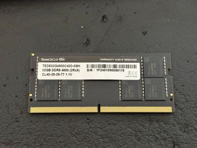 DDR5 SODIMM 32GB 4800 RAM TEAMGROUP