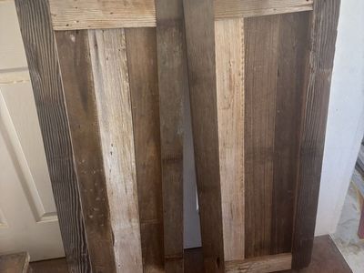 Reclaimed Wood Cafe Doors - Rustic Style with Hardware Included