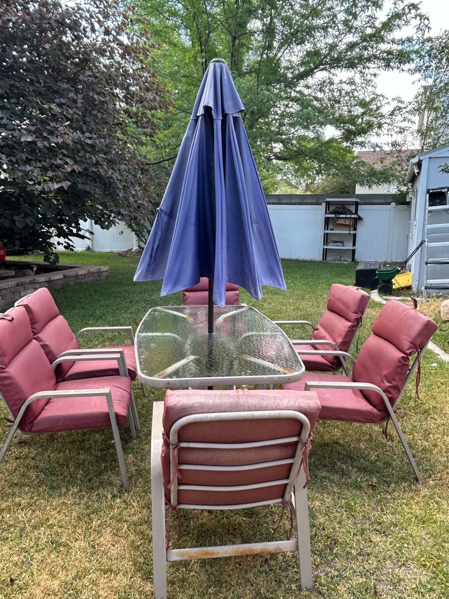 Patio table and chairs