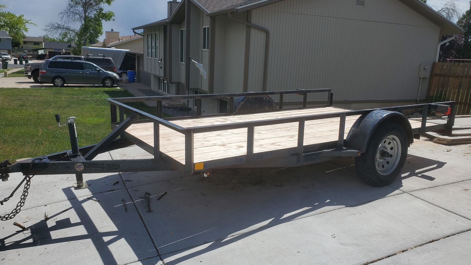 Single Axle 3,500 lb Utility Trailer – 76” x 12’