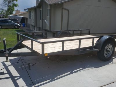 Single Axle 3,500 lb Utility Trailer – 76” x 12’