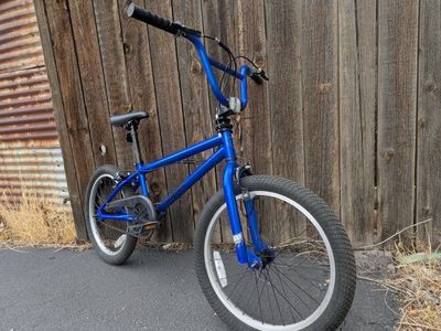 Mongoose Legion 100 Blue 20"BMX Bike 20.5" top tube length good tubes and tires!