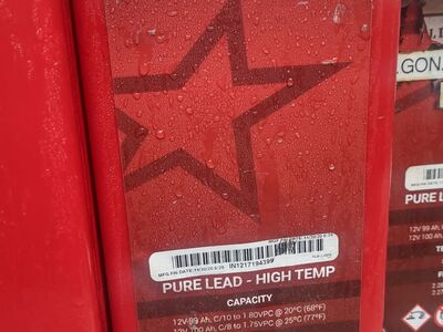 Northstar - High Temp. Red Batteries 12v *(Clearance)