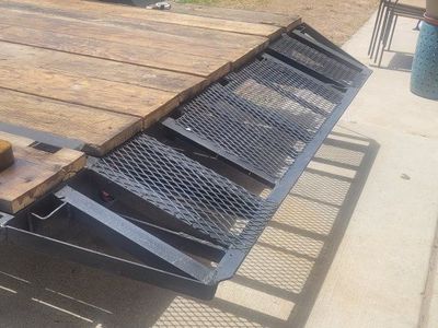 Dual Axle Flatbed Utility Trailer with Wood Deck $1950