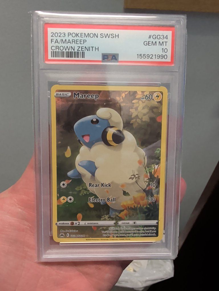 PSA 10  2023 Full art Mareep Crown Zenith