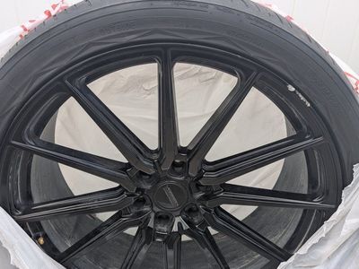4-Vossen Hybrid HF6-1 Rims and Tires