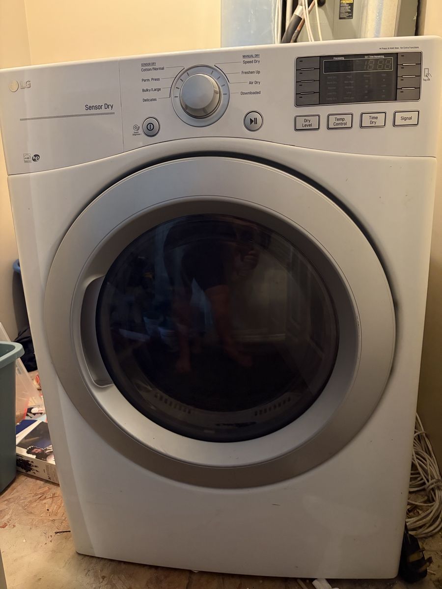 LG Sensor Dry Electric Dryer - White
