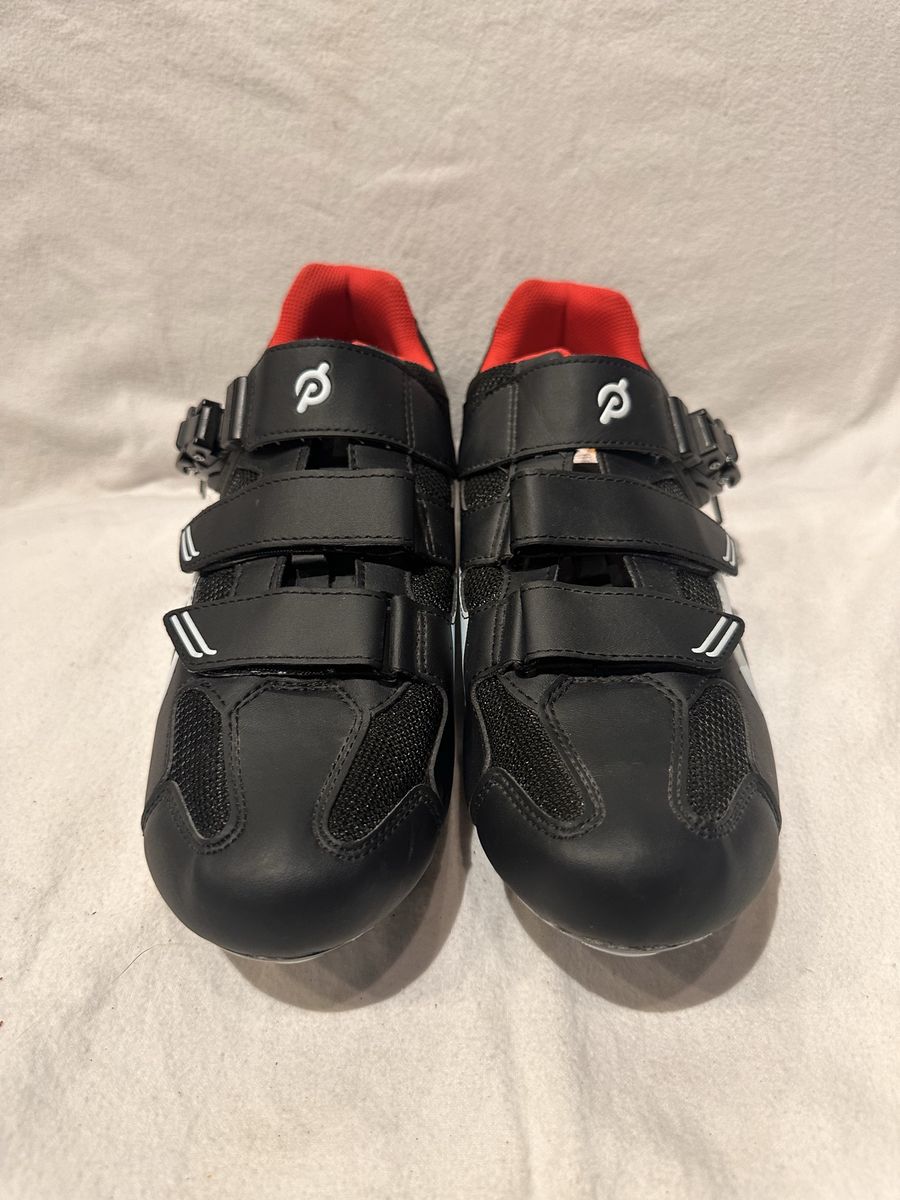 Peloton men’s size 12 or EU 46 black Velcro/ratchet cycling shoes