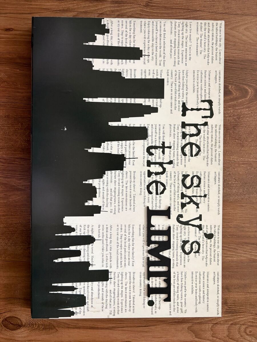 Manhattan Skyline Wall Art - "The Sky's The Limit"