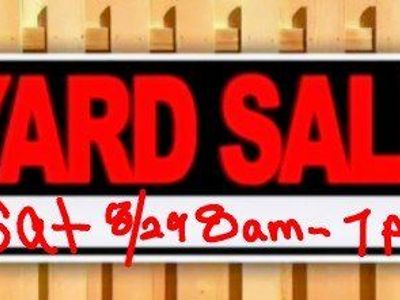 Yard Sale Sat Only - Rain or shine