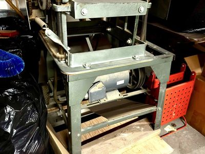 Industrial Heavy-Duty Dayton Wood Planer with Motor and Stand