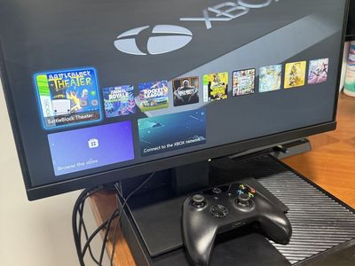 Microsoft Xbox One with Controller, Monitor, and Turtle Beach XO Four Headset.