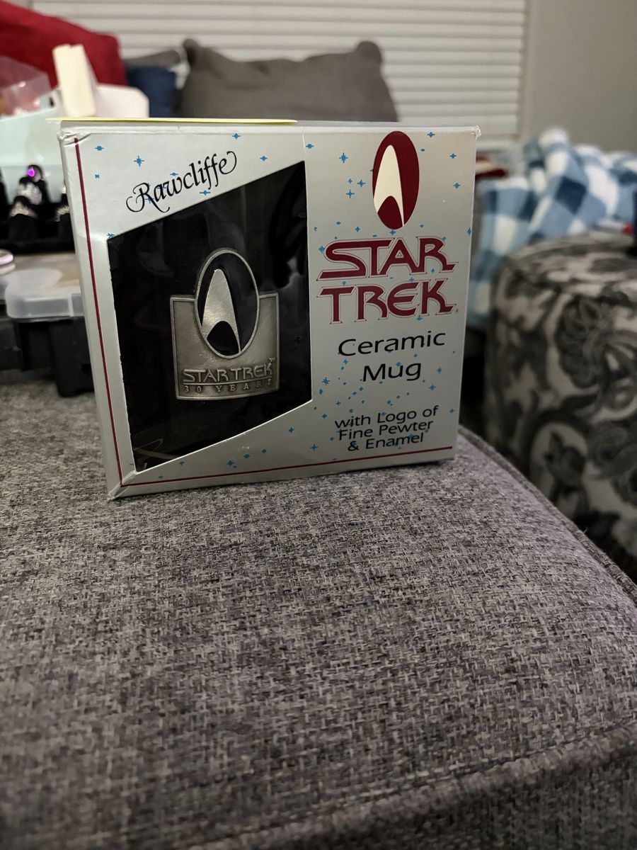 Rawcliffe Star Trek 30 Years Ceramic Mug with Fine Pewter & Enamel Logo
