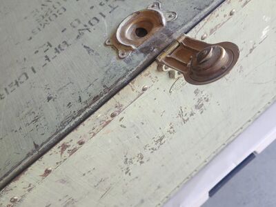 vintage military box chest